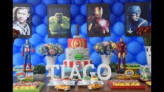 FIESTA TEMATICA DE LOS VENGADORES INFINITY WAR