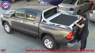 At www.accessories-4x4.com: Toyota Hilux Revo 2016 OEM roll bar roller lid 4x4 off road accessories