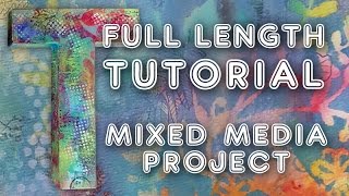 Studio Time 43 - T is for ART 3D mixed media project tutorial  | Mimi Bondi