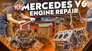 Двигатель OM501LA - пробег 1 млн - первый капитальный ремонт Mercedes Actros. Часть 1 - Разборка