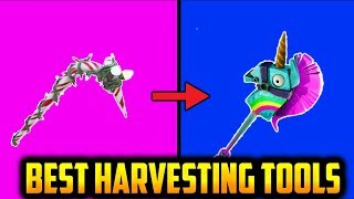 7 BEST HARVESTING TOOLS IN FORTNITE BATTLE ROYALE!