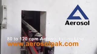 80 to 120 cpm Aerosol Filling Line 2020