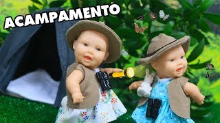 BAGUNÇA NO ACAMPAMENTO COM MEGIE E MIA - Lilly Doll