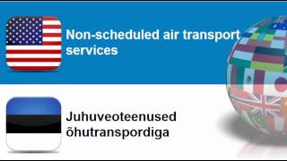 Learn Estonian vocabulary #Topic = Railway transport services