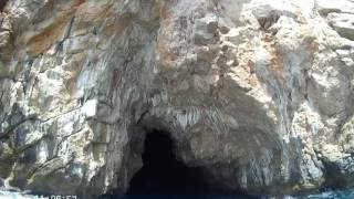 Голубая пещера "Плава Шпиля" (Blue cave). Отдых летом в Черногории. Черногория 2016!