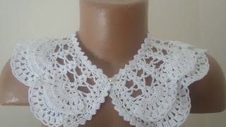 Двойной воротничок Часть 1 Double the collar Crochet Рart 1