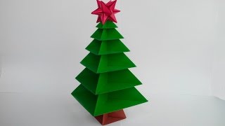 Новогодняя ёлочка оригами (Вариант 1), Christmas Christmas Tree origami (Option 1)
