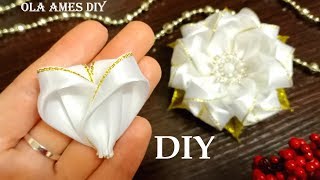 В них можно влюбиться ? ЦВЕТЫ из ЛЕНТ ЛЕГКО ? DIY Ribbon Flowers/ Flores de Fitas/ Ola ameS DIY