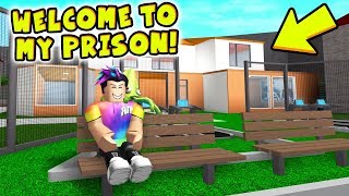 I TRAPPED PLAYERS IN MY CUSTOM JAILBREAK PRISON! (Roblox Bloxburg)
