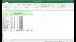 Calculating Gross pay with overtime and witholding U1.5