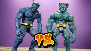Toybiz Marvel Legends VS Marvel Select: Beast Action Figure Comparison