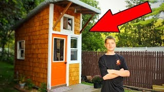 Школьник построил собственный дом. Вы просто ахнете, когда увидите, что внутри!