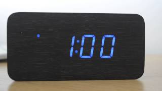 Test Review Wood Graining LED Alarm Clock