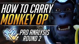 SMURF WINSTON PT 2 - Pro Monkey Gameplay Tips Teamfight Analysis Guide | Overwatch Guide