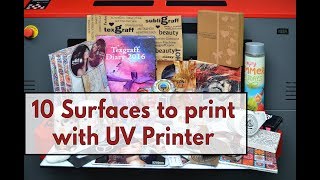 10 Surfaces You Can Print with UV Flatbed Printer