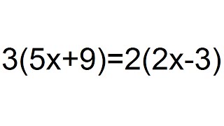 Solución de una Ecuación Lineal de la forma a(x+b)=c(x+d)