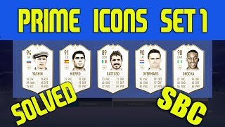 FIFA 19 - Prime Icons Set 1 SBC - SOLVED - Cheap Solution