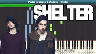 Shelter (Porter Robinson & Madeon) Piano Tutorial - Free Music Sheet