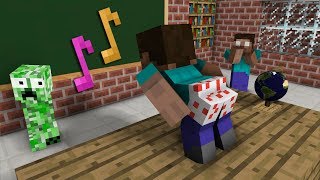 Monster School: The Mobs Caught Steve Dancing in the Classroom - Minecraft Animation