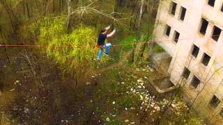 Slackline: durka highline tryouts