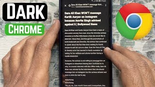 How to Enable DARK MODE for Simplified view on Chrome (Android)