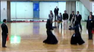 H23西部日本剣道大会 男子準決勝1 ありた道場対川﨑設備 先次中