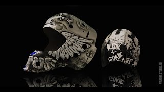 Аэрография на шлем | Pattern on the helmet Bauer airbrush