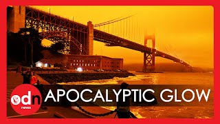 West Coast Wildfires: San Francisco's Golden Gate Bridge Covered in Dramatic Orange Haze