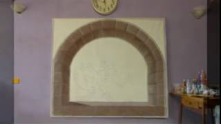 Pittura acrilica:dipingere un arco in pietra (painting course 14)
