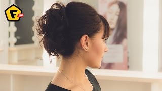 Прическа из ТРЕХ ХВОСТОВ на себе ✓ на волосы средней длины