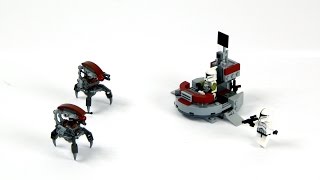 Lego Star Wars 75000 Clone Troopers vs. Droidekas Speed Build And Review
