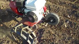 Копка картофеля мотокультиватором Pubert Vario