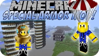 Minecraft SPECIAL ARMOR MOD (Jetpack, Glider, Fallschirm) [Deutsch]