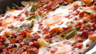 Receta de cazuela de verduras estofadas con huevo - Karlos Arguiñano