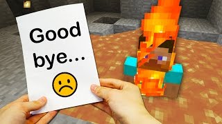 REALISTIC MINECRAFT - THE END OF STEVE... ?