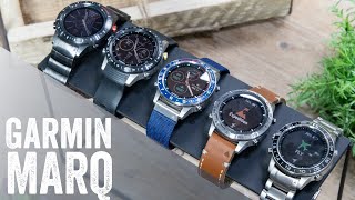 Garmin MARQ Hands-on! $2,500 Watch! Overview, Unboxing, complete user interface walk-through
