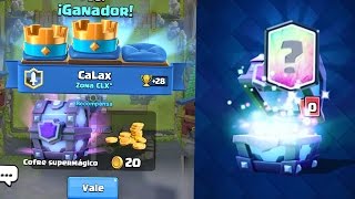 ME TOCA COFRE SUPERMAGICO Y MÁGICO GRATIS Y LOS ABRO!!! CONSIGO LEGENDARIA GRATIS!! en Clash Royale