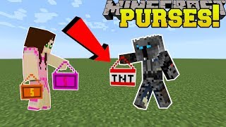 Minecraft: PURSES!!! (SMACK PEOPLE, LOOK EPIC, & BLOW UP BLOCKS!) Mod Showcase
