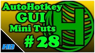 [AHK GUI] AutoHotkey Gui Mini Tut #28 How To Create Disappearing Edit Box User Prompts.