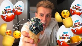 Aus ÜBERRASCHUNGSEIERN EIS herstellen - in wenigen Minuten ??