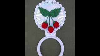 Держатели для полотенец крючком.  Crochet towel holder