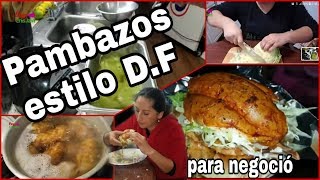 Pambazos para negoció preparación