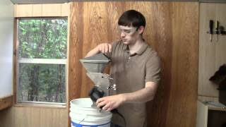 Black Walnut Cracker at Industrial Speed Using a Drill