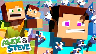 ? HIDE AND SEEK CHEATER?! | The Minecraft Life of Alex and Steve | Minecraft Animation