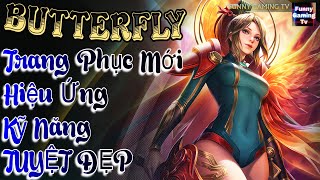 LIÊN QUÂN | Trải nghiệm Skin mới Bậc SSS Butterfly Phượng Cửu Thiên cùng FUNNY GAMING TV