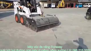 Máy xúc đa năng Foraway: xúc đào, quét hút bụi, kẹp gắp phá các loại vật liệu