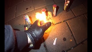 Großer Salut Bombenrohr Vergleich Silvester 2018/2019