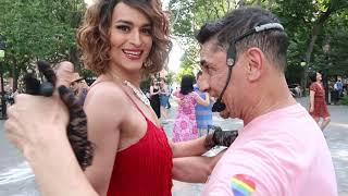 CROSSDRESSER IN PUBLIC DANCING THE TANGO! #PRIDE
