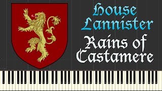 Game of Thrones - Rains of Castamere | Ramin Djawadi (Piano Tutorial Synthesia)