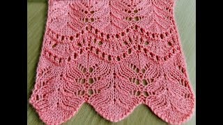 Волнистые мережки с ажурными листьями